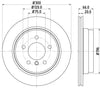 Mintex Brake Discs Rear Vented Set Of 2 MDC2232 300mm thumbnail