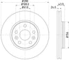 Mintex Brake Discs Front Vented Set Of 2 MDC2238 280mm thumbnail