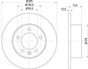 Mintex Brake Discs Rear Solid Set Of 2 MDC2241 305mm thumbnail