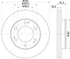 Mintex Brake Discs Front Vented Set Of 2 MDC2244 294mm thumbnail