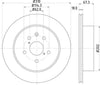 Mintex Brake Discs Rear Vented Set Of 2 MDC2250 310mm thumbnail