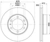 Mintex Brake Discs Front Vented Set Of 2 MDC2260 319mm thumbnail