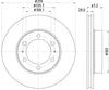 Mintex Brake Discs Front Vented Set Of 2 MDC2260 319mm thumbnail