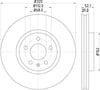 Mintex Brake Discs Front Vented Set Of 2 MDC2263 320mm thumbnail