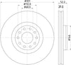 Mintex Brake Discs Front Vented Set Of 2 MDC2282 321mm thumbnail