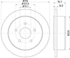 Mintex Brake Discs Rear Solid Set Of 2 MDC2297 316mm thumbnail