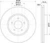 Mintex Brake Discs Front Vented Set Of 2 MDC2319 320mm thumbnail