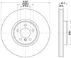 Mintex Brake Discs Front Vented Set Of 2 MDC2330 365mm thumbnail