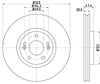 Mintex Brake Discs Front Vented Set Of 2 MDC2343 320mm thumbnail