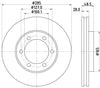 Mintex Brake Discs Front Vented Set Of 2 MDC2347 285mm thumbnail