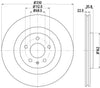 Mintex Brake Discs Rear Vented Set Of 2 MDC2349 330mm thumbnail