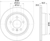 Mintex Brake Discs Rear Vented Set Of 2 MDC2356 300mm thumbnail