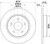 Mintex Brake Discs Rear Solid Set Of 2 MDC2358 271mm thumbnail