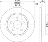 Mintex Brake Discs Rear Solid Set Of 2 MDC2358 271mm thumbnail