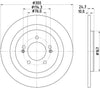 Mintex Brake Discs Rear Solid Set Of 2 MDC2361 300mm thumbnail