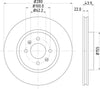 Mintex Brake Discs Front Vented Set Of 2 MDC2362 280mm thumbnail