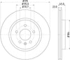 Mintex Brake Discs Rear Vented Set Of 2 MDC2363 315mm thumbnail