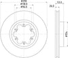 Mintex Brake Discs Front Vented Set Of 2 MDC2369 290mm thumbnail