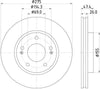 Mintex Brake Discs Front Vented Set Of 2 MDC2372 275mm thumbnail