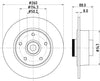 Mintex Brake Discs Rear Solid Set Of 2 MDC2374 260mm thumbnail