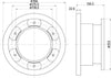 Mintex Brake Discs Rear Solid Set Of 2 MDC2377 306mm thumbnail