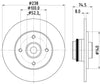 Mintex Brake Discs Rear Solid Set Of 2 MDC2381 238mm thumbnail