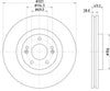 Mintex Brake Discs Front Vented Set Of 2 MDC2390C 321mm thumbnail
