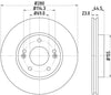 Mintex Brake Discs Front Vented Set Of 2 MDC2392C 280mm thumbnail