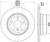 Mintex Brake Discs Rear Vented Set Of 2 MDC2497 320mm thumbnail