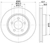 Mintex Brake Discs Front Vented Set Of 2 MDC2501 302mm thumbnail