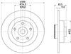Mintex Brake Discs Rear Solid Set Of 2 MDC2513 300mm thumbnail