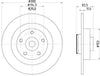 Mintex Brake Discs Rear Solid Set Of 2 MDC2513 300mm thumbnail