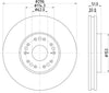 Mintex Brake Discs Front Vented Set Of 2 MDC2517 296mm thumbnail