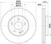 Mintex Brake Discs Front Vented Set Of 2 MDC2520 295mm thumbnail