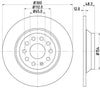 Mintex Brake Discs Rear Solid Set Of 2 MDC2527 300mm thumbnail