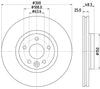 Mintex Brake Discs Front Vented Set Of 2 MDC2530 300mm thumbnail