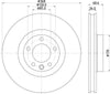 Mintex Brake Discs Front Vented Set Of 2 MDC2531 368mm thumbnail