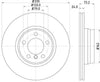 Mintex Brake Discs Front Vented Set Of 2 MDC2534 330mm thumbnail