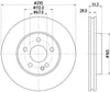 Mintex Brake Discs Front Vented Set Of 2 MDC2537 295mm thumbnail