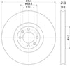 Mintex Brake Discs Front Vented Set Of 2 MDC2542 340mm thumbnail
