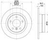 Mintex Brake Discs Rear Solid Set Of 2 MDC2557 290mm thumbnail