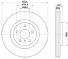 Mintex Brake Discs Front Vented Set Of 2 MDC2561 324mm thumbnail