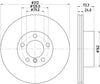 Mintex Brake Discs Front Vented Set Of 2 MDC2567 312mm thumbnail