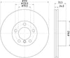 Mintex Brake Discs Front Vented Set Of 2 MDC2567 312mm thumbnail