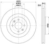 Mintex Brake Discs Front Vented Set Of 2 MDC2599 323mm thumbnail