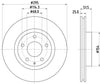 Mintex Brake Discs Front Vented Set Of 2 MDC2604 295mm thumbnail