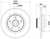 Mintex Brake Discs Rear Solid Set Of 2 MDC2614 274mm thumbnail