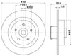 Mintex Brake Discs Rear Solid Set Of 2 MDC2620 300mm thumbnail