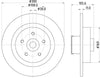 Mintex Brake Discs Rear Solid Set Of 2 MDC2620 300mm thumbnail