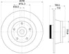 Mintex Brake Discs Rear Solid Set Of 2 MDC2624C 290mm thumbnail